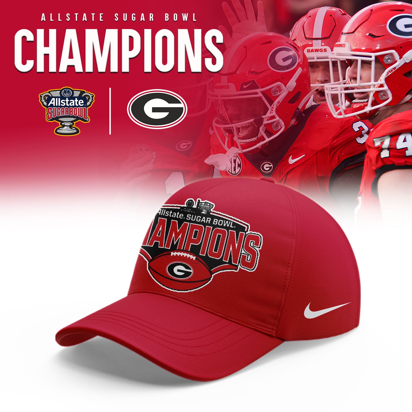 _Georgia Bulldogs 2026 Sugar Bowl Champions Limited Shirt