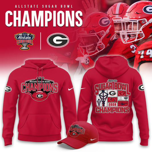 _Georgia Bulldogs 2026 Sugar Bowl Champions Limited Hoodie