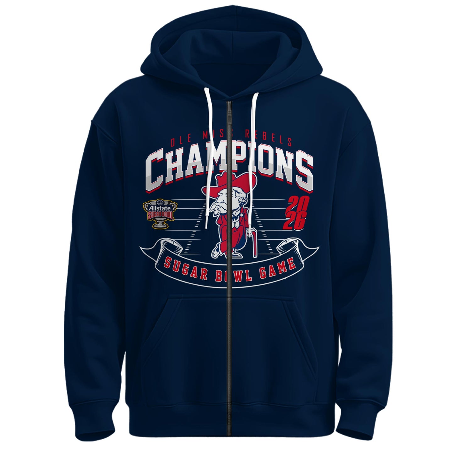 Ole Miss Rebels – Sugar Bowl Champions Zip Hoodie