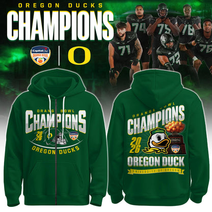 Oregon Ducks – Orange Bowl Champions Zip Hoodie