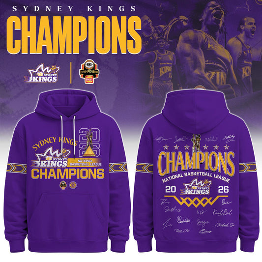 Sydney Kings Special Champions NBL 2026 Limited Edition Hoodie