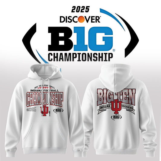 🔥 Indiana Hoosiers – 2025 Big Ten Champions Hoodie 🔥