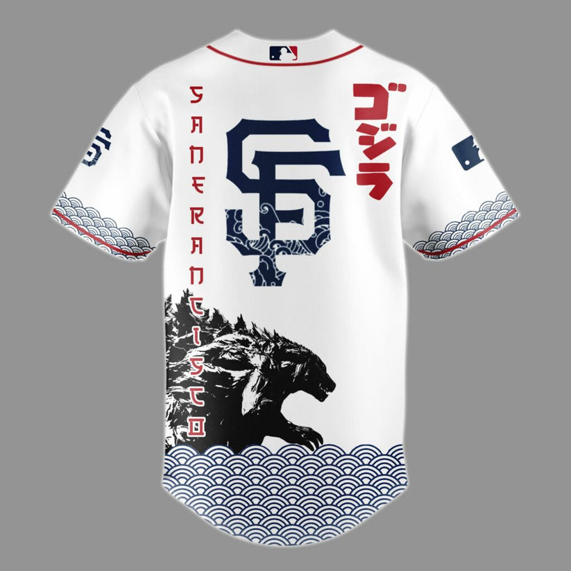 Godzilla x San Francisco Giants Japan Edition Jersey 2025