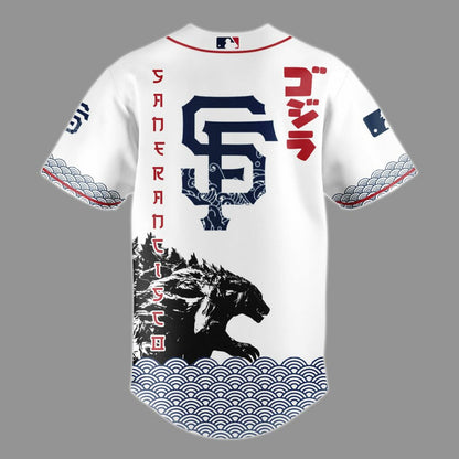 Godzilla x San Francisco Giants Japan Edition Jersey 2025