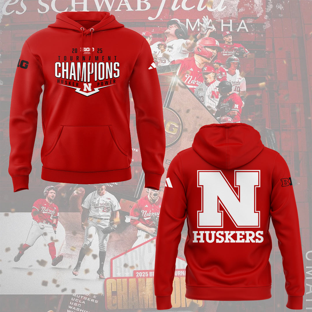 Nebraska Baseball x B1G Tourney Championship Hoodie