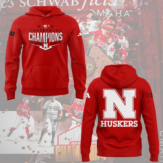 Nebraska Baseball x B1G Tourney Championship Hoodie