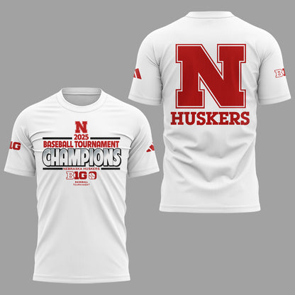 Nebraska Baseball x B1G Tourney Championship T-Shirt