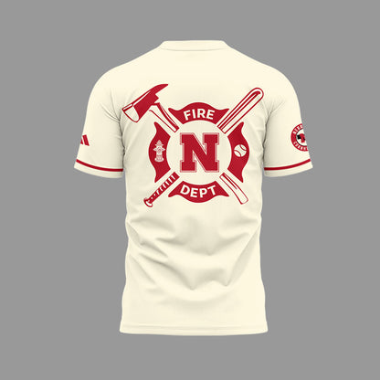 Nebraska Baseball x Firefighter Appreciation Night T-Shirt