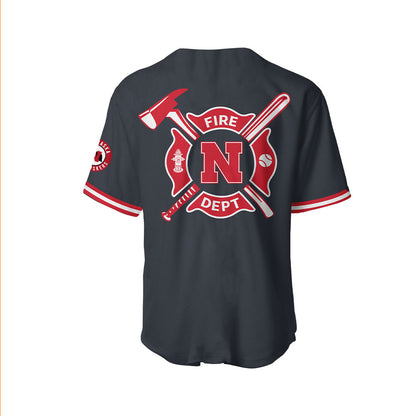 Nebraska Baseball x Firefighter Appreciation Night Jersey