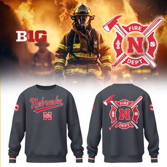 Nebraska Baseball x Firefighter Appreciation Sweatshirt