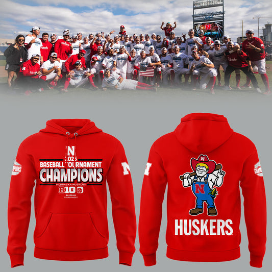 Nebraska Baseball x B1G Tourney Championship Hoodie