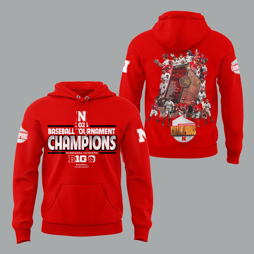Nebraska Baseball x B1G Tourney Championship Hoodie