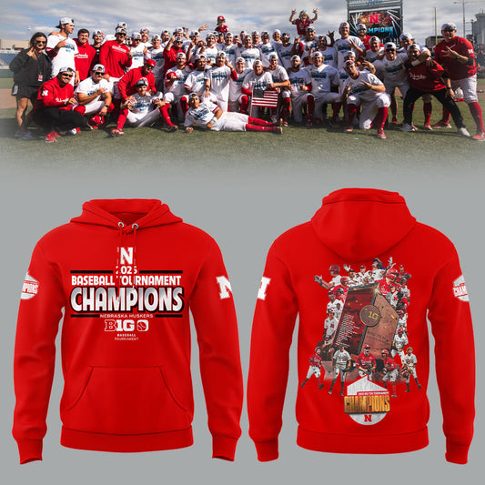 Nebraska Baseball x B1G Tourney Championship Hoodie