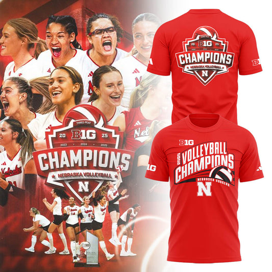 Limited Edition HuskerVB 2025 Champions Tshirt