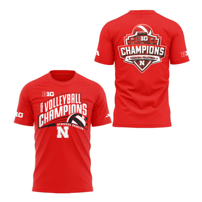 Limited Edition HuskerVB 2025 Champions Tshirt