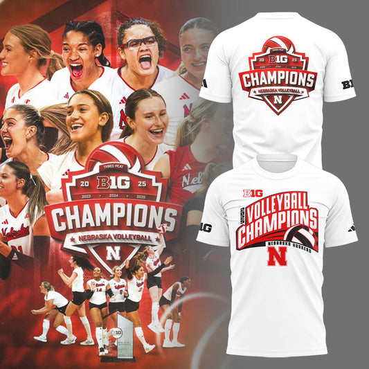 Limited Edition HuskerVB 2025 Champions Tshirt