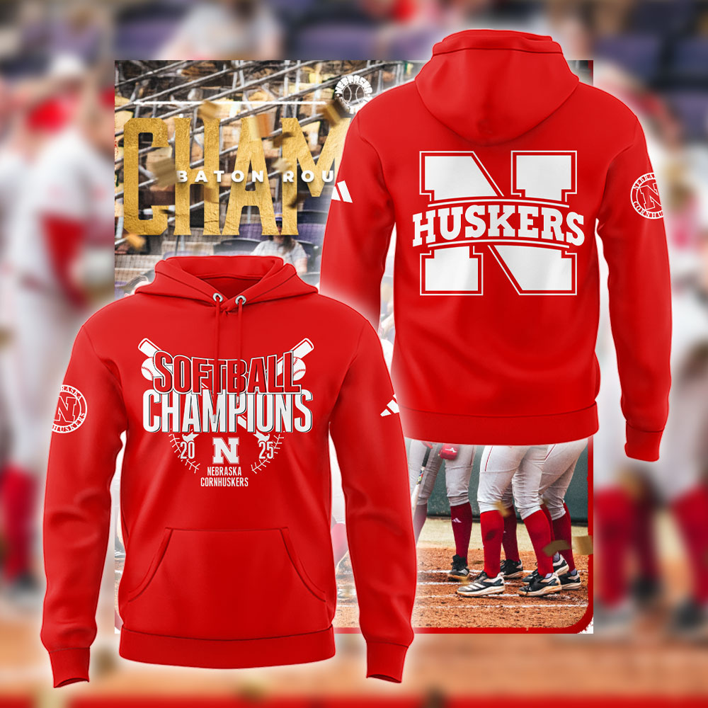 Nebraska Softball Won The 2025 Baton Rouge Regional Hoodie