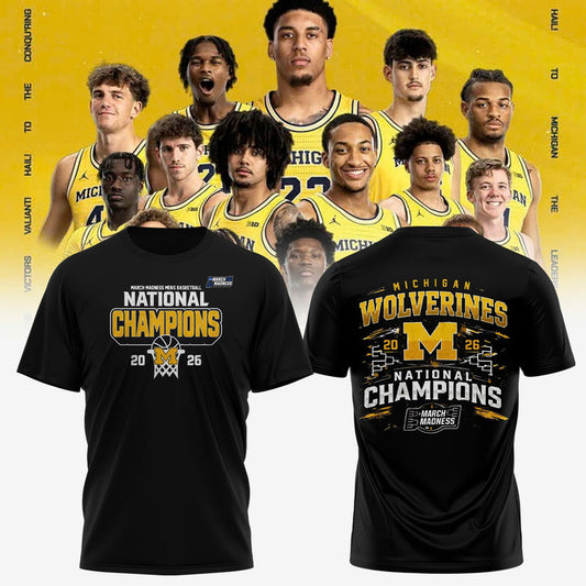 🏆️Michigan Wolverines – 2026 National Champions T Shirt