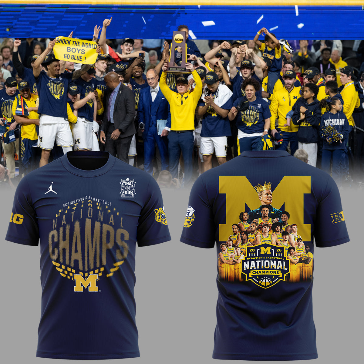 🏆️Michigan Wolverines – 2026 National Champions T Shirt