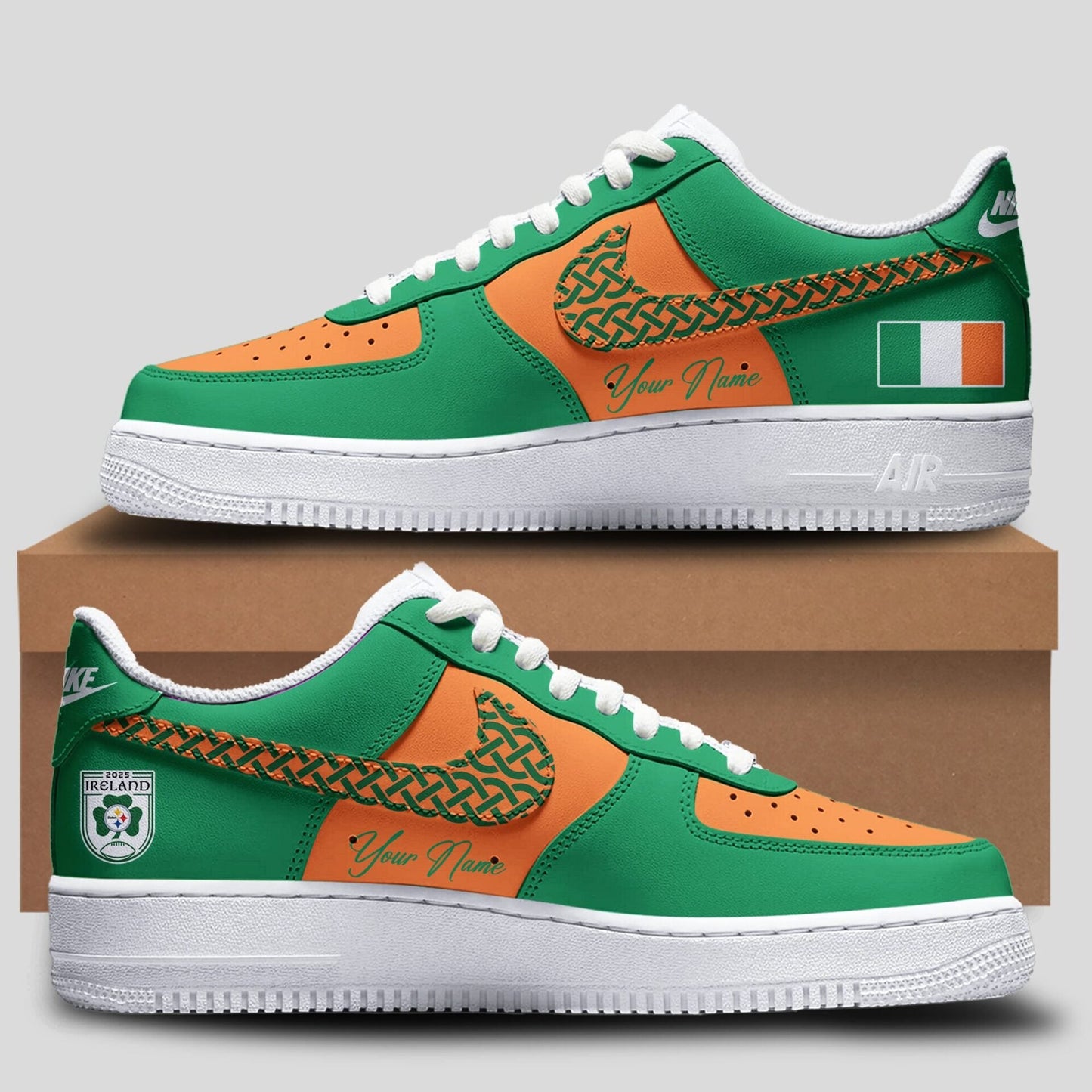 Ireland 2025 Limited Edition Dublin Game Custom Name Shoes-ND092725100