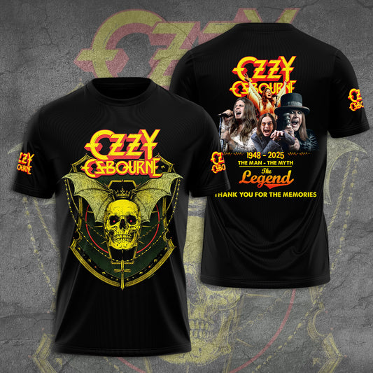 Ozzy Osbourne 3D T-Shirt - Thank You For The Memories