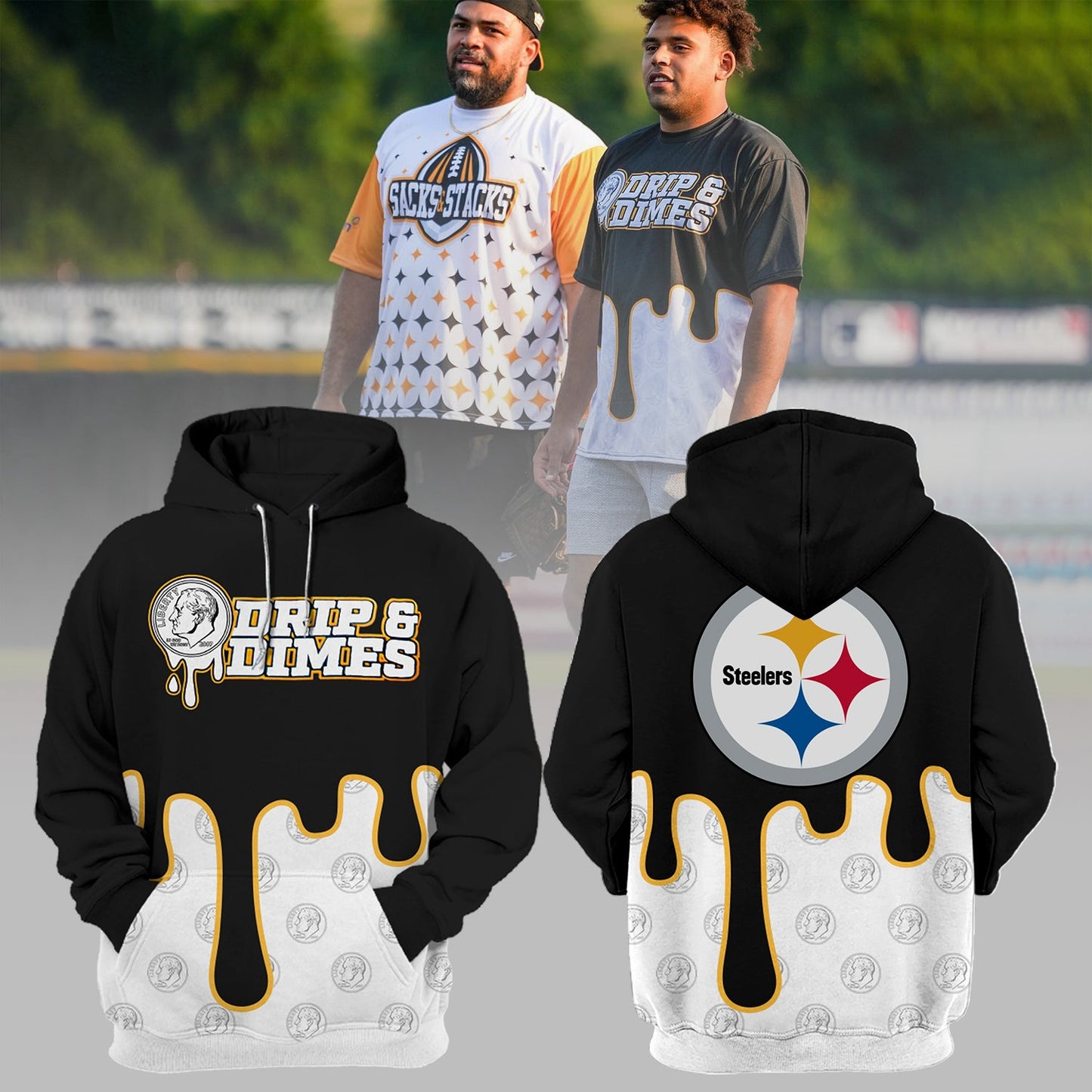 Pittsburgh Steelers NFL 2024 Drip&amp;Dimes Limited Hoodie-PU07182402