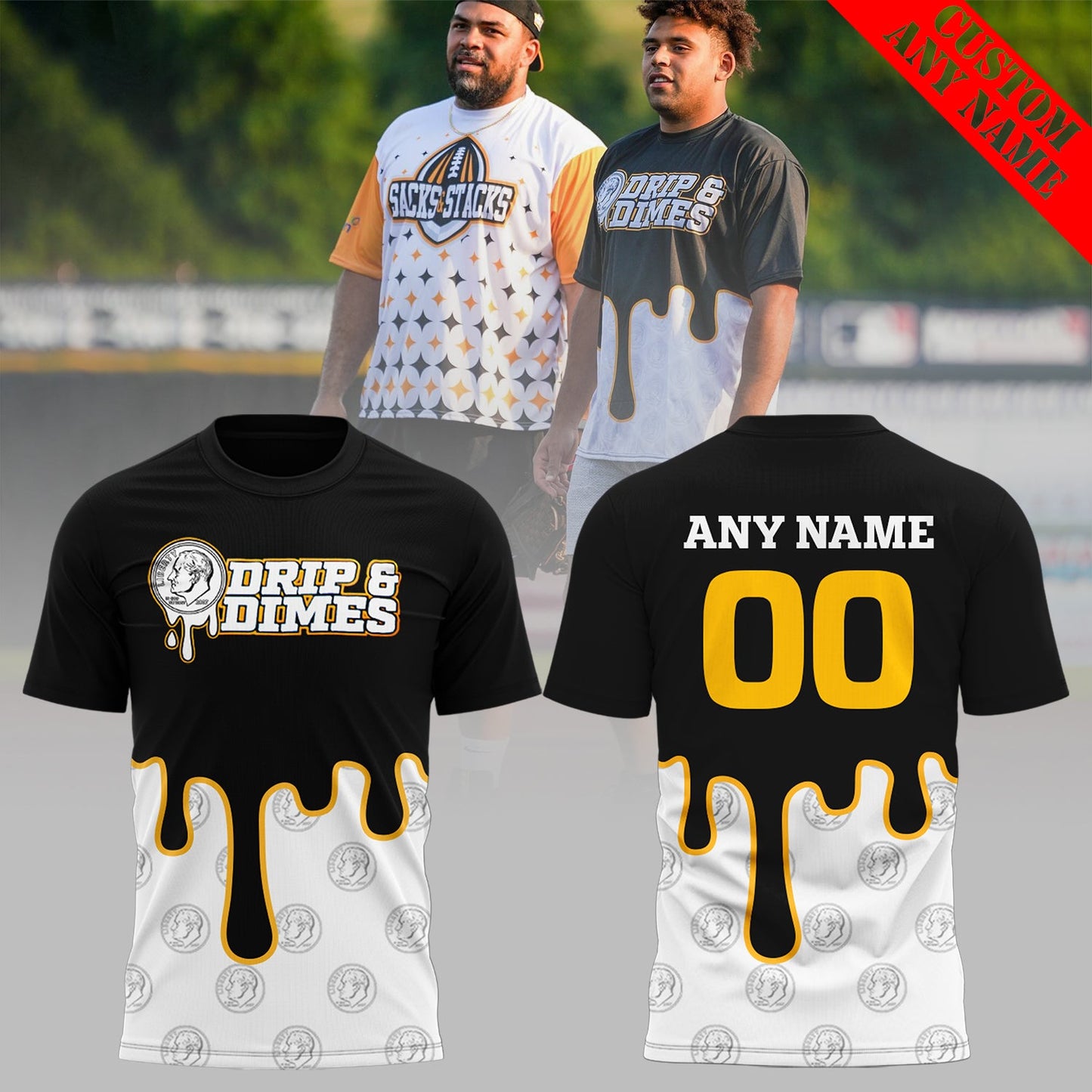 Pittsburgh Steelers NFL 2024 Drip&amp;Dimes Limited Custom T-Shirt-PU07182403