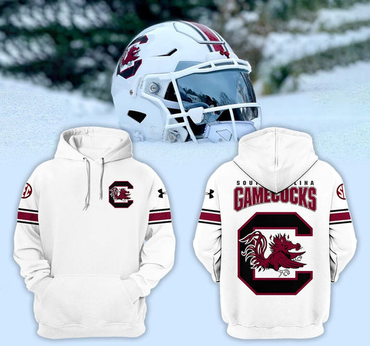 Limited Edition Gamecocks White Hoodie-PU072424500