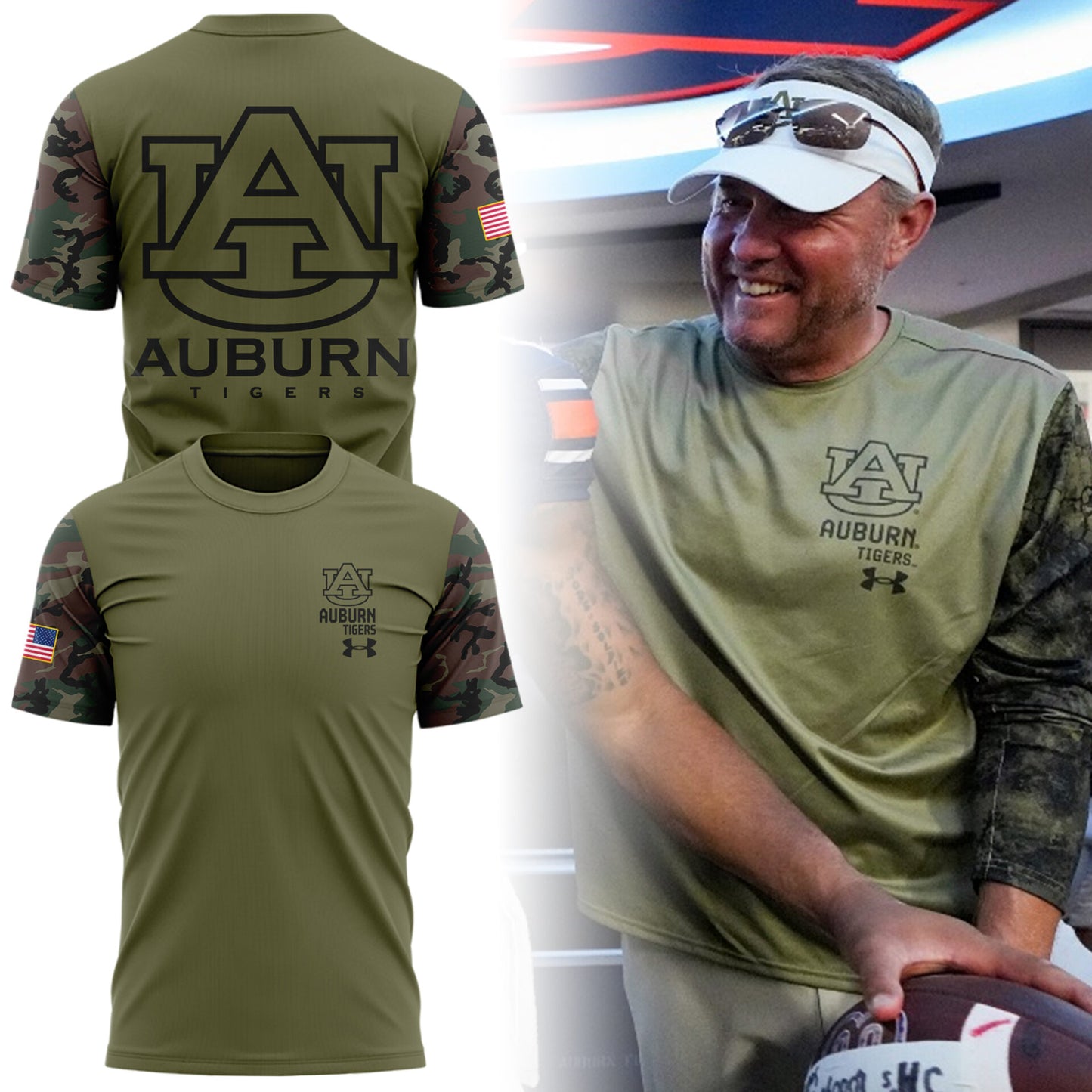 Limited Edition 2025 Military Appreciation Auburn Tigers football Tshirt