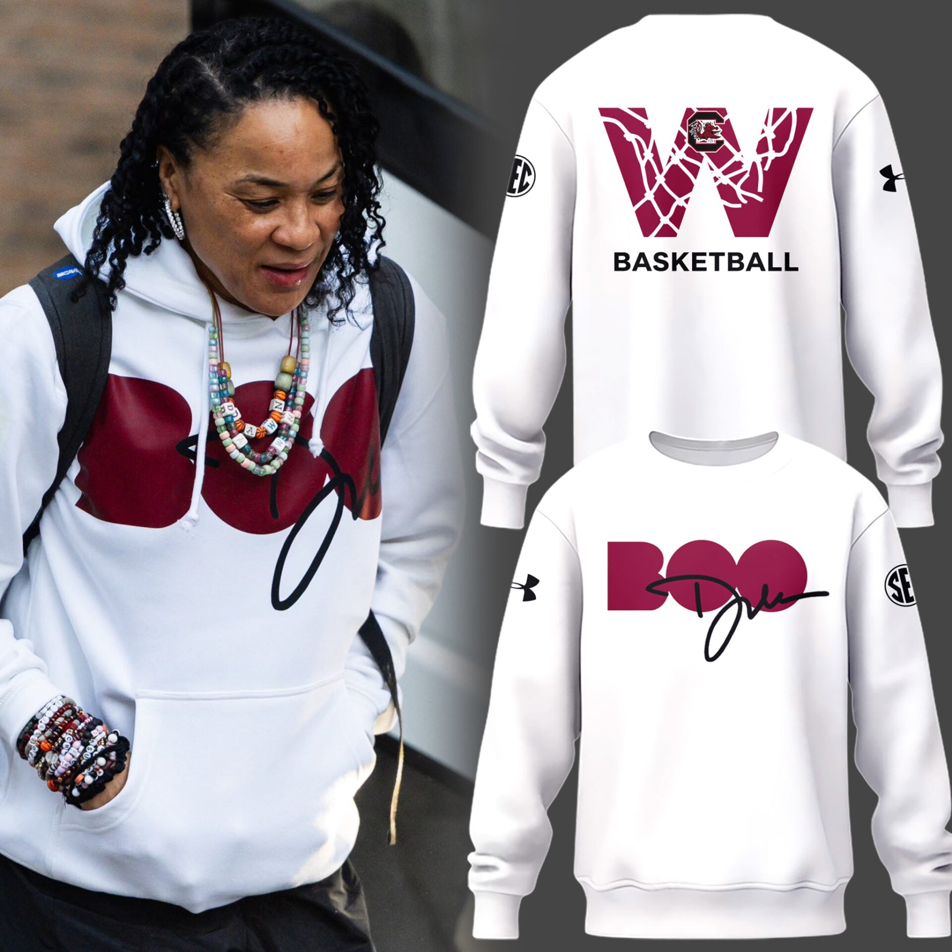 Limited Edition Dawn Staley BOO Sweatshirt-PU26021711