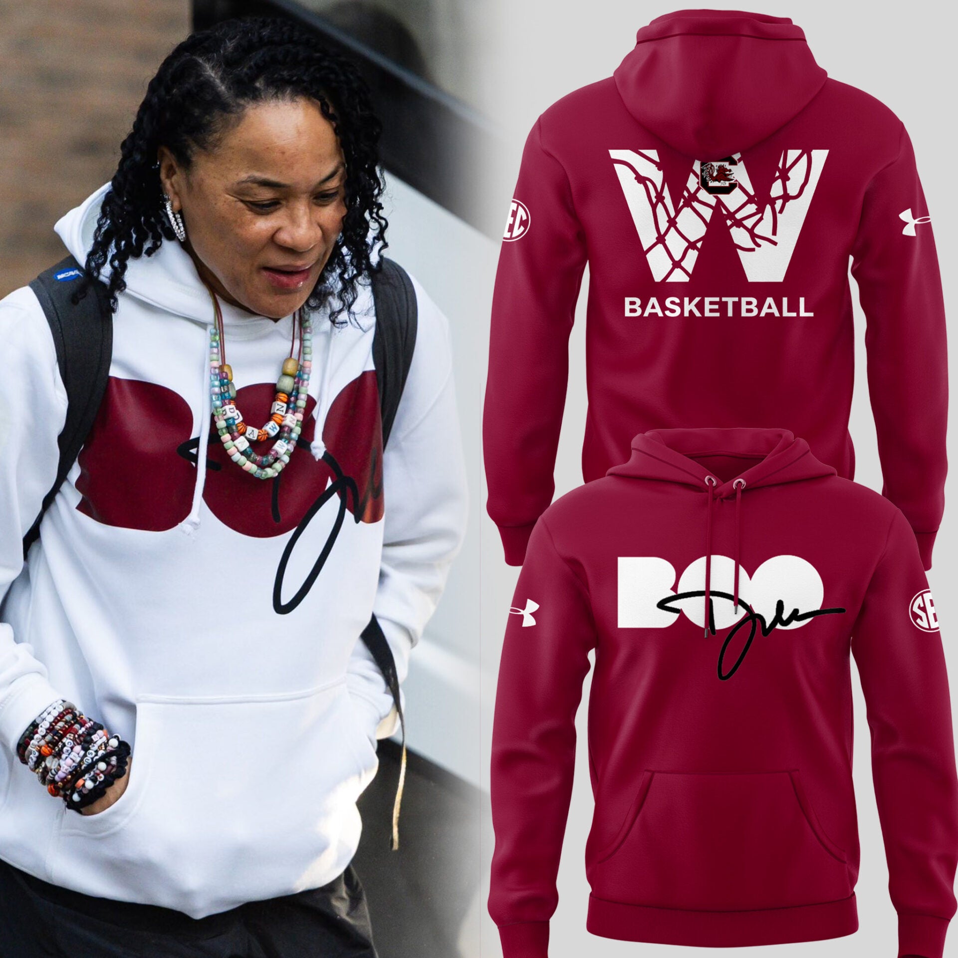 Limited Edition Dawn Staley BOO Hoodie-PU26021714