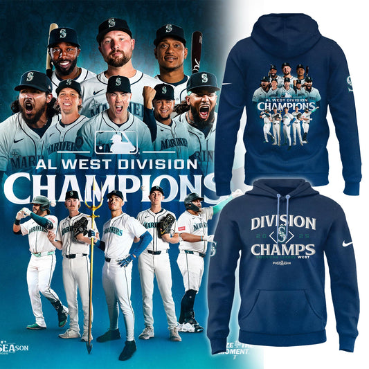 Seattle Mariners 2025 AL West Division Champions Limited Hoodie