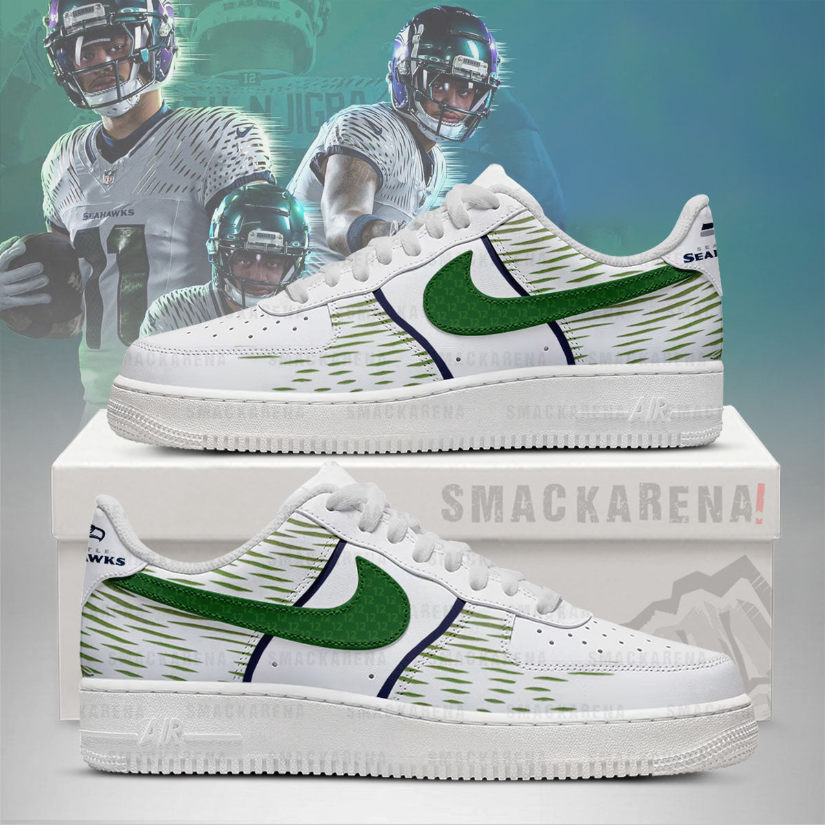 Seahawks AF1 Shoes - 2026 Limited Edition V2