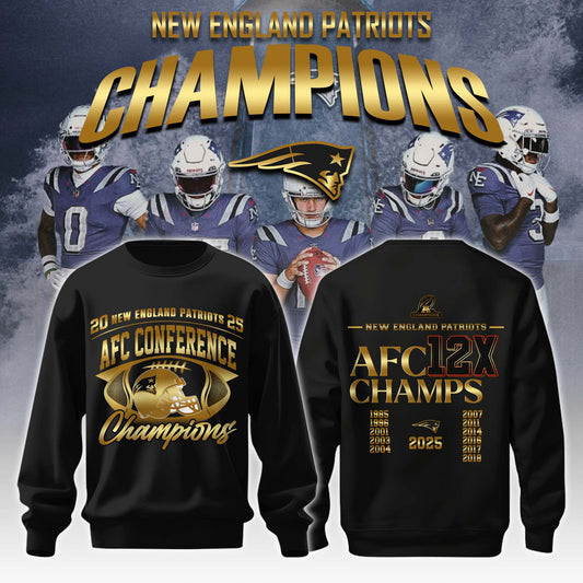 NEPatriots x 2025 AFC Conference Champions Sweatshirt V5