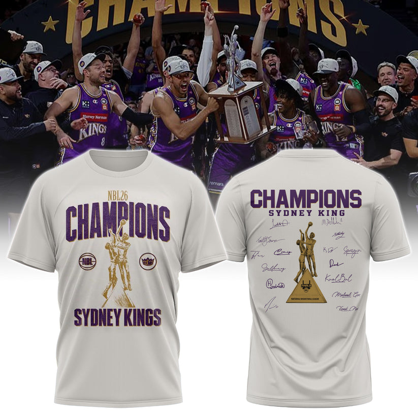 Sydney Kings 2026 NBL Championship Shirt Purple