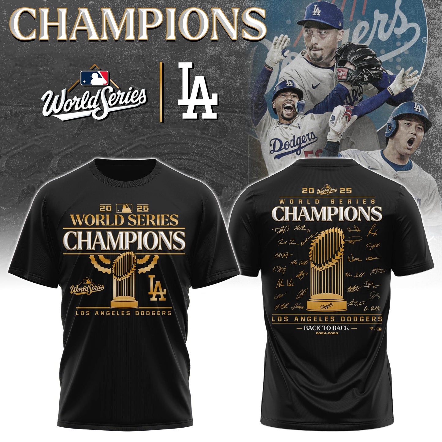 _LAD x WORLD SERIES CHAMPIONS Limited Edition Tshirt 2025 V1