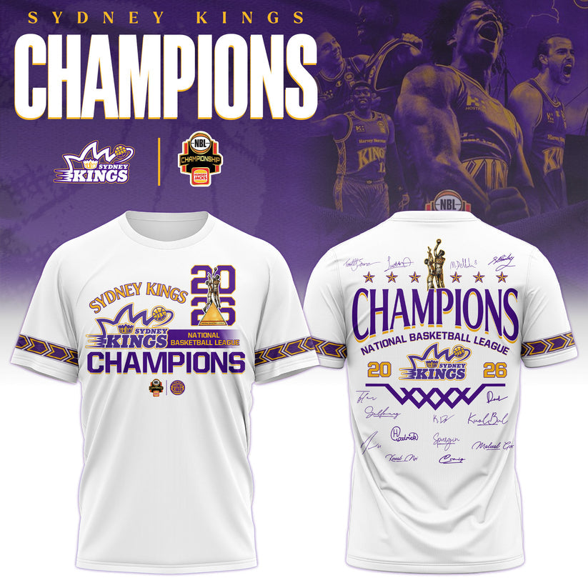 Sydney Kings 2026 NBL Championship Shirt Purple
