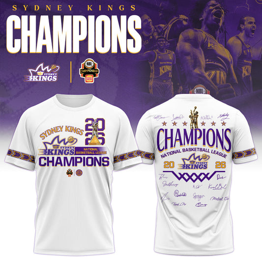 Sydney Kings 2026 NBL Championship Shirt Purple