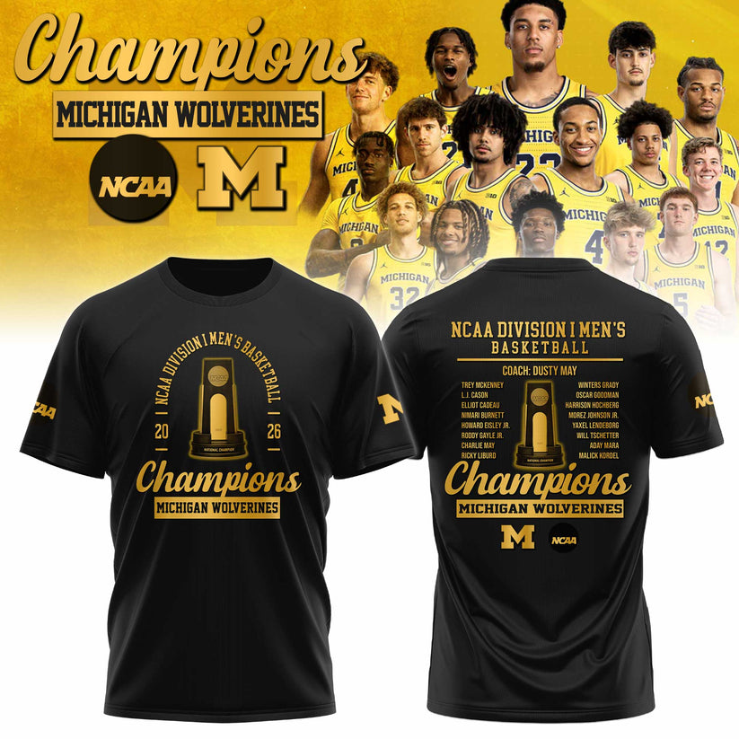 🏆️Michigan Wolverines – 2026 National Champions T Shirt