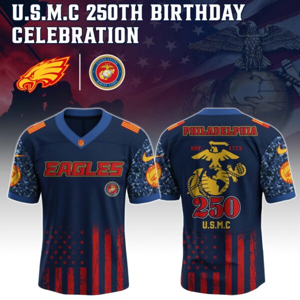 Philadelphia Eagles x U.S.M.C 250TH Birthday Special Edition Jersey - Tycheco