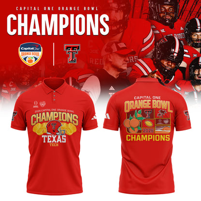 _Texas Tech 2026 Orange Bowl Champions Limited Polo Shirt