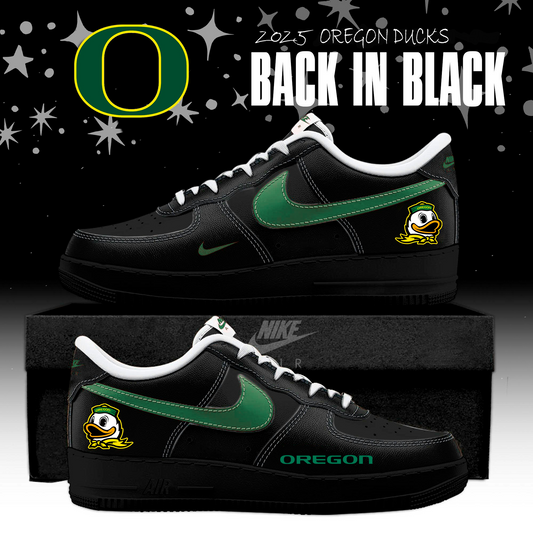 Oregon Ducks Back In Black Limited Edition AF1