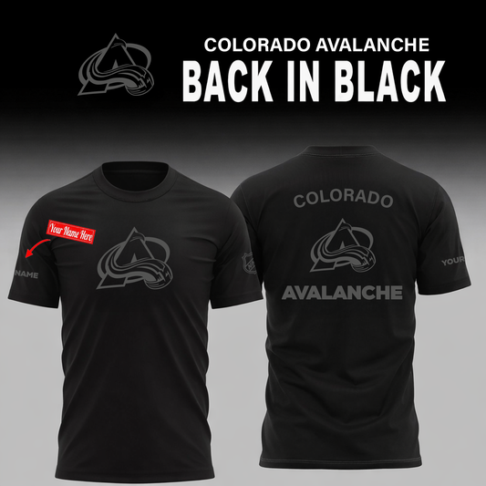 Colorado Avalanche - Back in Black 2026 Limited Edition T-Shirt