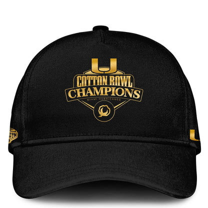 Miami Hurricanes Football Cotton Bowl Champions 2025 Combo Sweatshirt