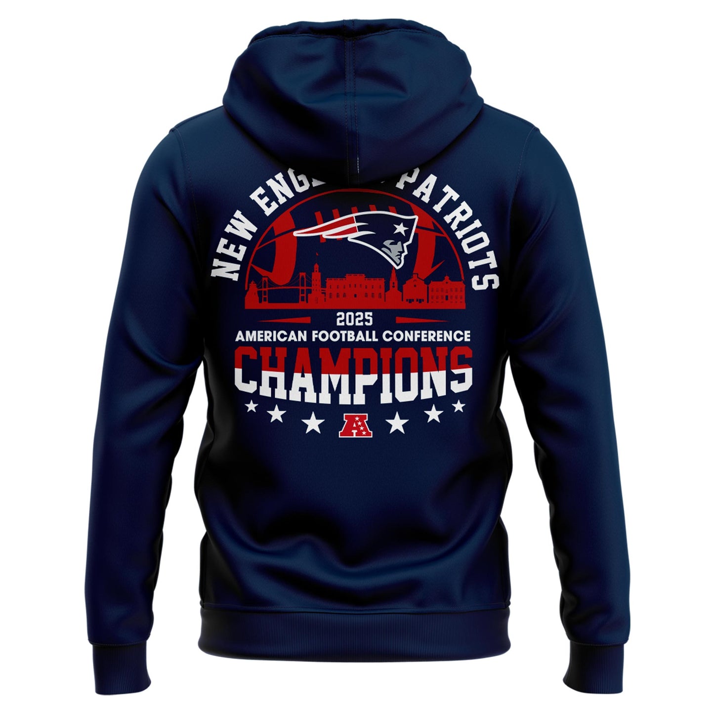 NEPatriots x 2025 AFC Conference Champions Hoodie Zip V1