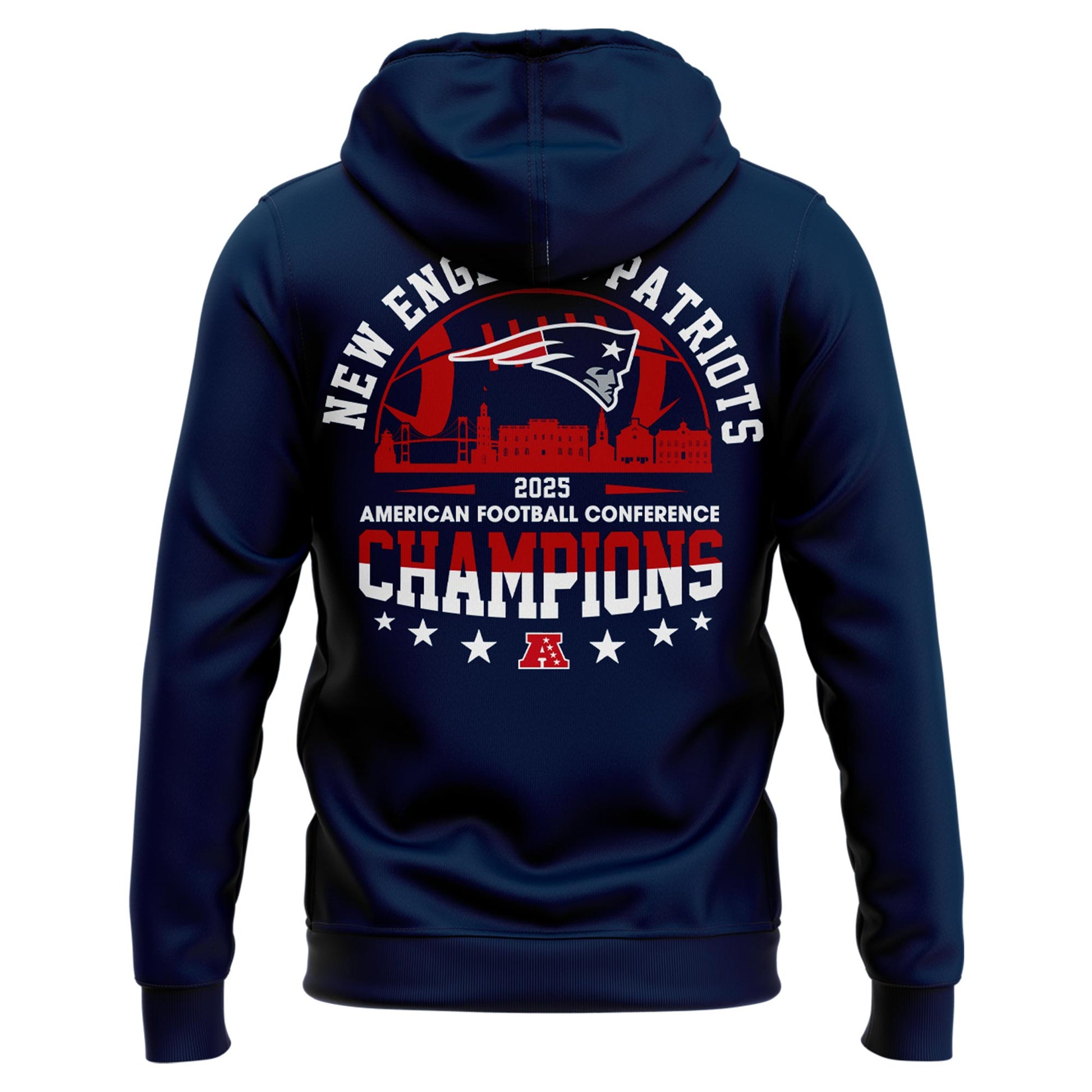 NEPatriots x 2025 AFC Conference Champions Hoodie Zip V1