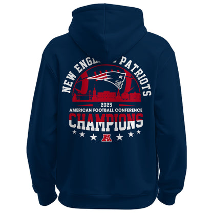 NEPatriots x 2025 AFC Conference Champions Hoodie V1