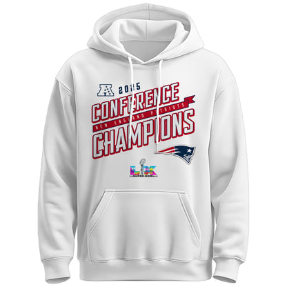 NEPatriots x 2025 AFC Conference Champions Hoodie V3
