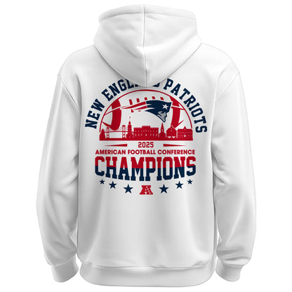 NEPatriots x 2025 AFC Conference Champions Hoodie V3