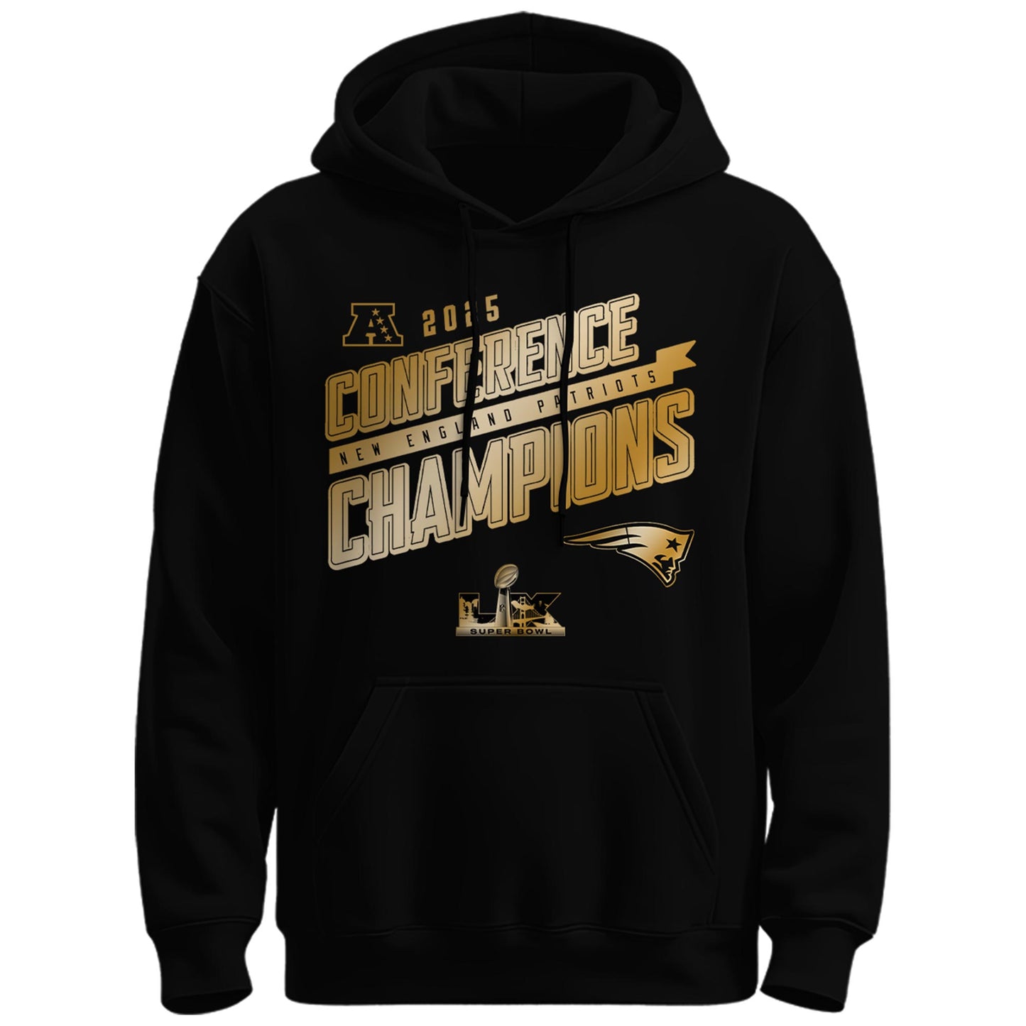 NEPatriots x 2025 AFC Conference Champions Hoodie V2